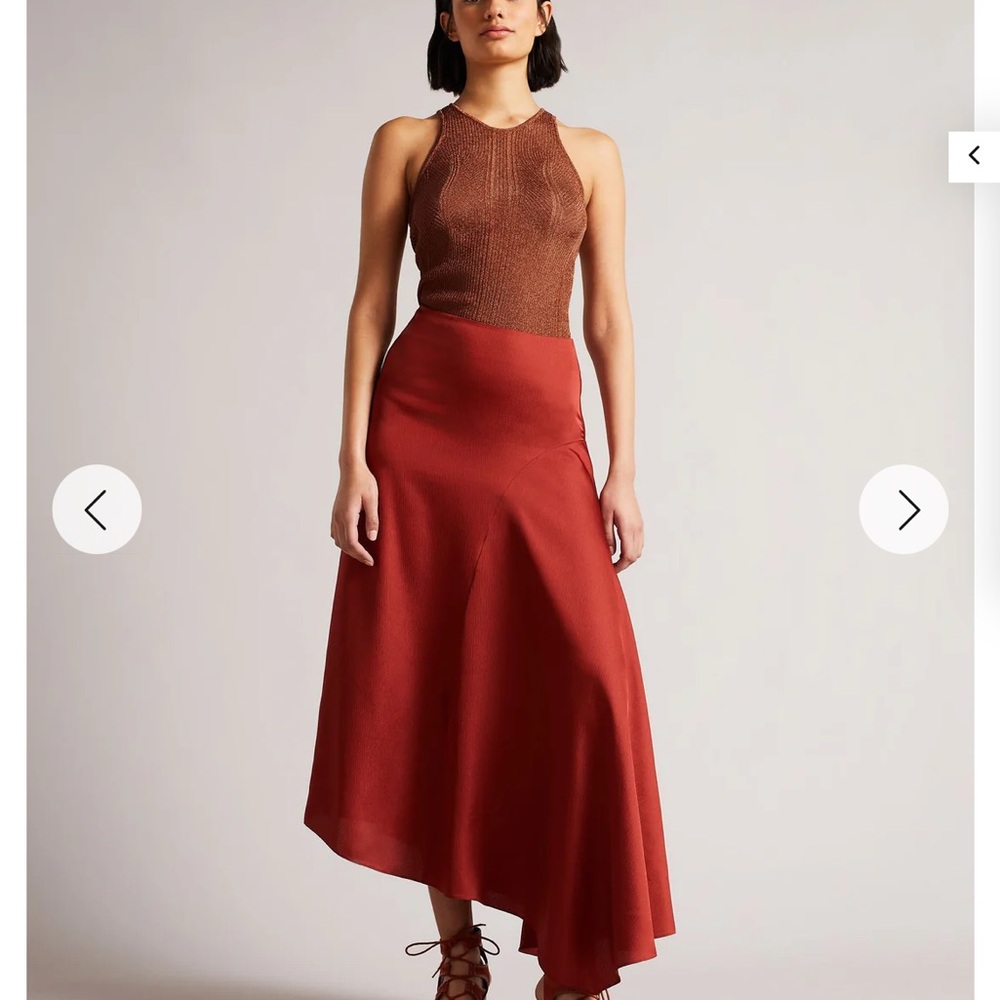 Ted Baker‎ Felissa Sexy Knitted Tank Top Copper Brown Size 3